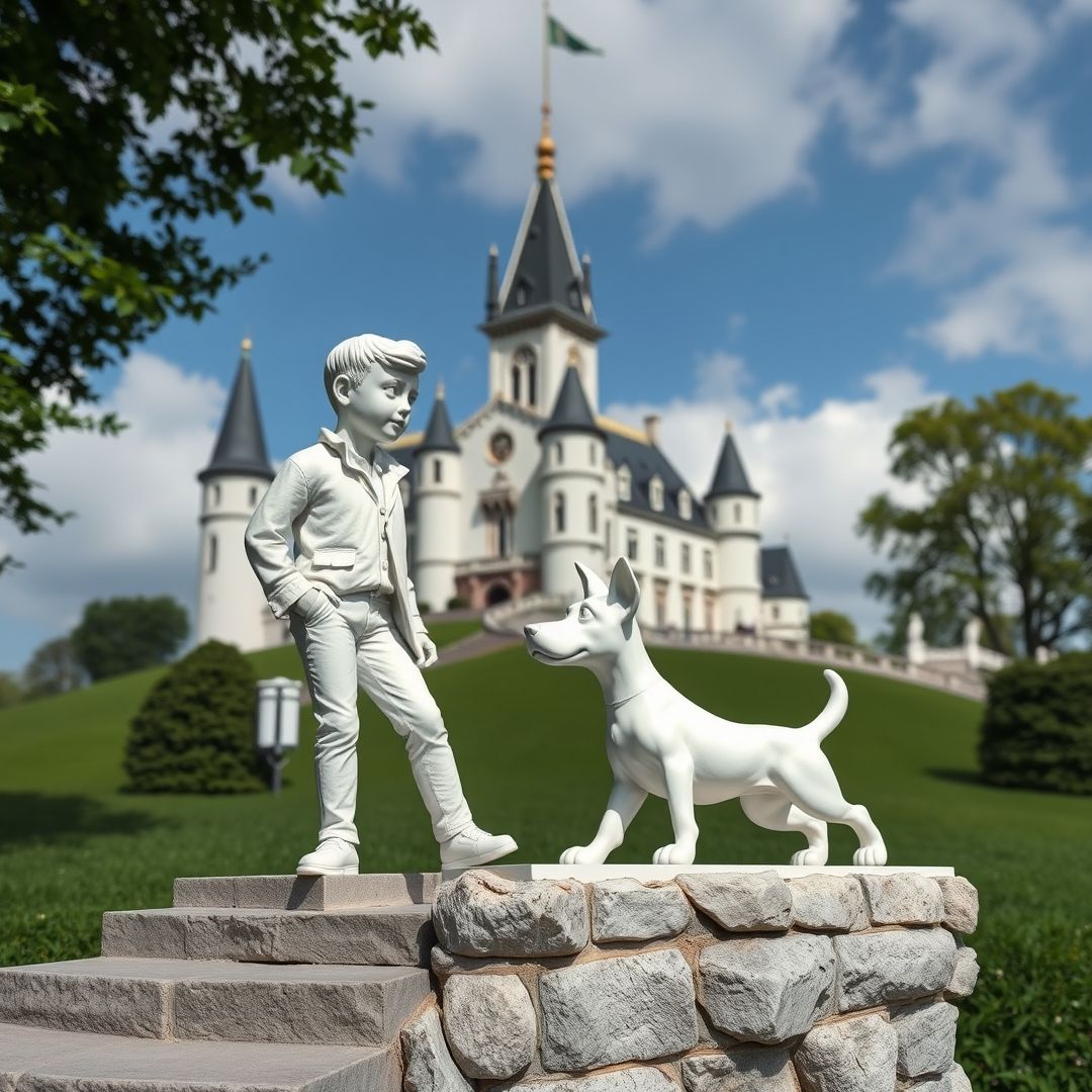 Tintin et Milou par Praxitèle. T&M-1-Praxitele.jpg