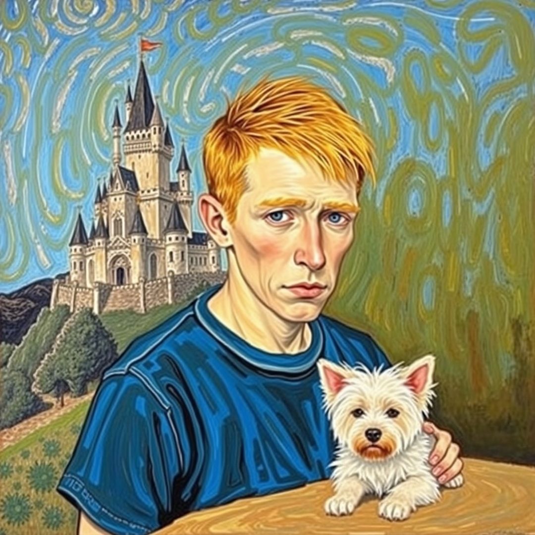 Tintin et Milou par Vincent Van Gogh. T&M-5-VanGogh.jpg