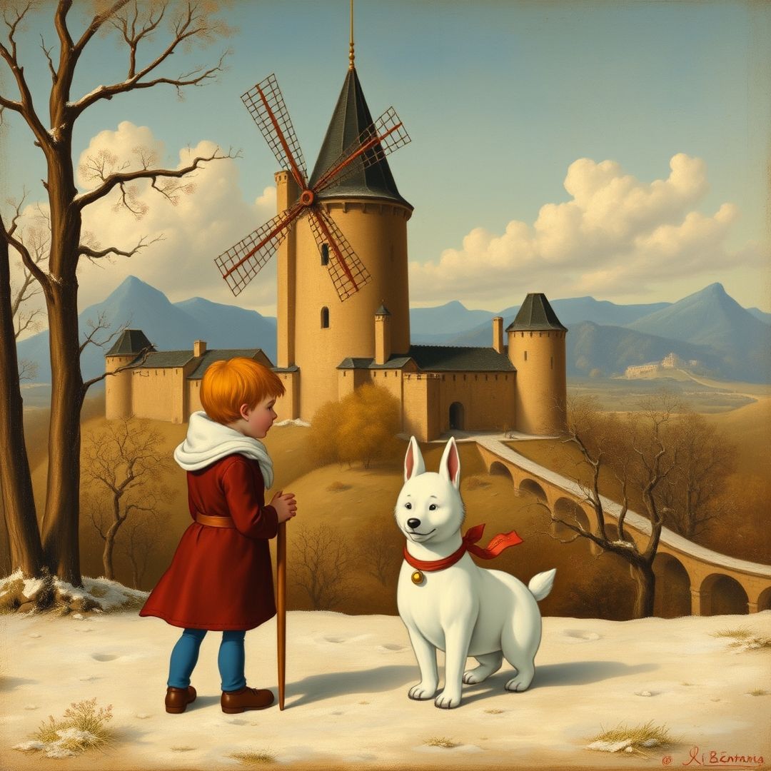 Tintin et Milou par Léonard de Vinci. Tintin&MilouMoulinsart-07.jpg