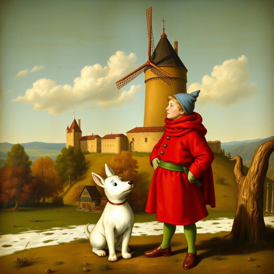 Tintin et Milou par Léonard de Vinci. Tintin&MilouMoulinsart-19.jpg