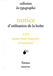 La notice d'utilisation La notice