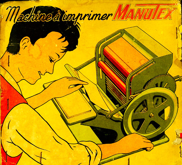 un côté du carton. Manutex02jpg